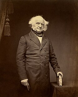 Martin Van Buren by Mathew Brady c1855-58 sepia original restored